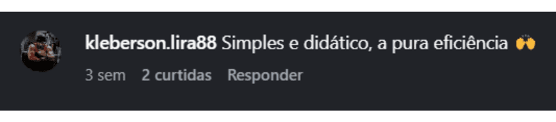 kleberson.lira88: Simples e didático, a pura eficiência.